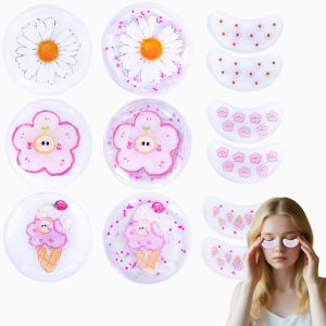 Cooling Eye Mask coldcool Reusable Gel White-0